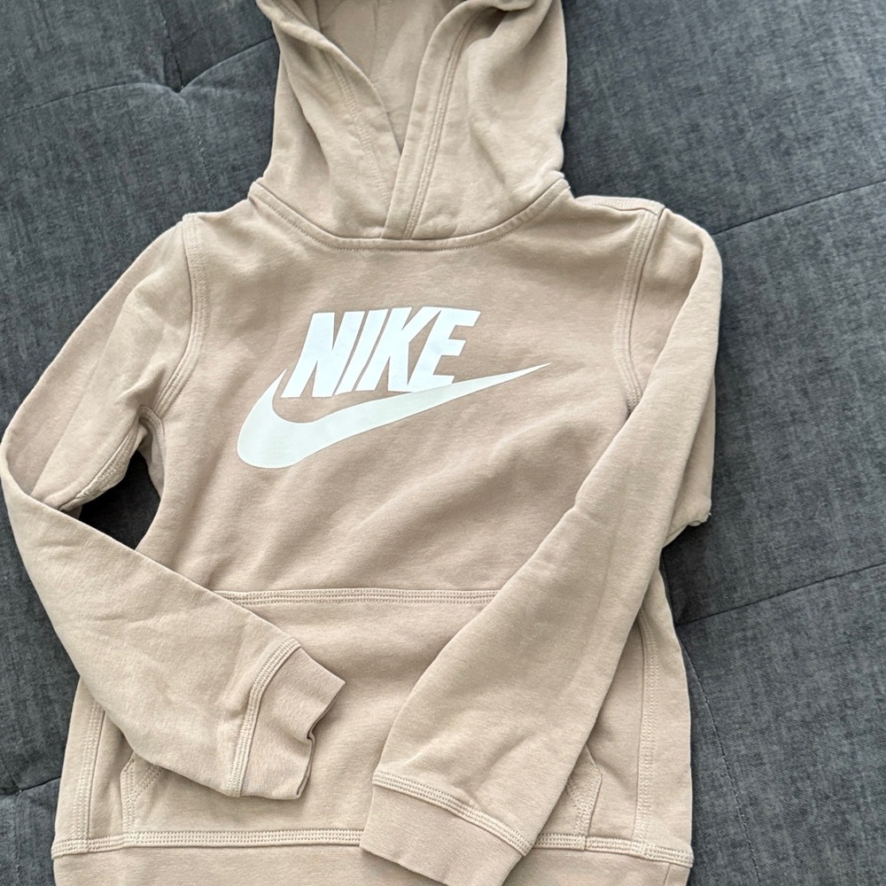 Nike Beige Pullover Hoodie